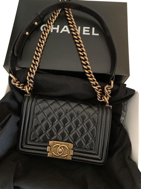 chanel boy mini review|chanel small boy bag black.